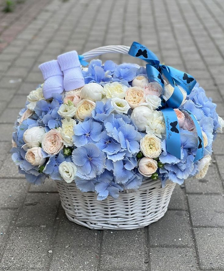 Baby Boy Bloom Basket - FlowerStop LA