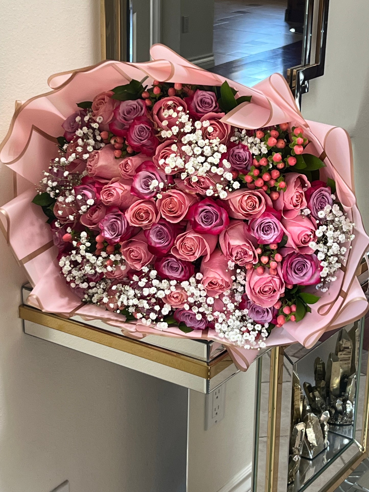 Romantic Symphony Rose Bouquet - FlowerStop LA