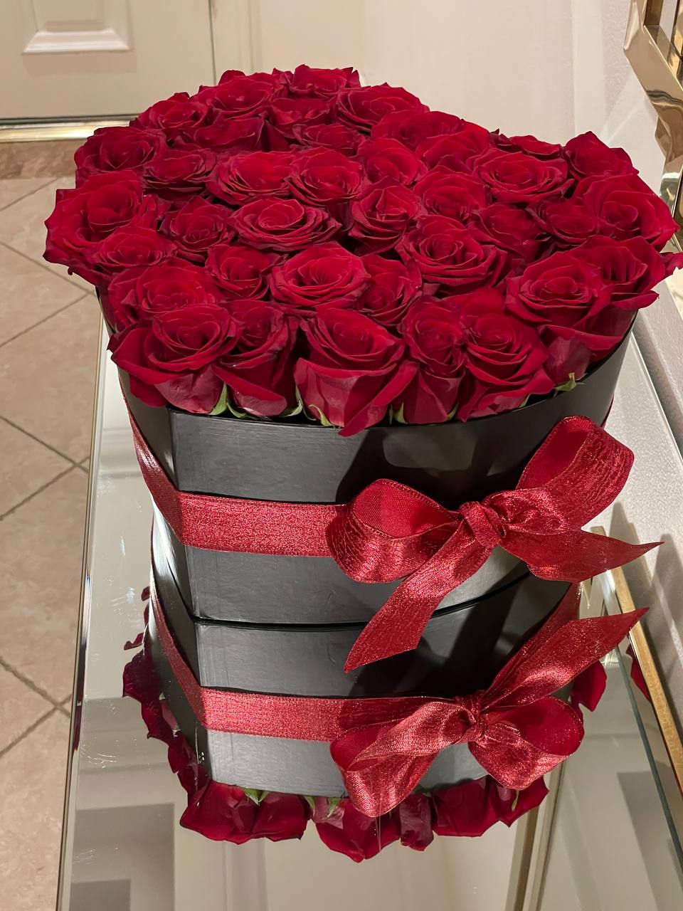 Eternal Passion Black Heart Rose Box - FlowerStop LA