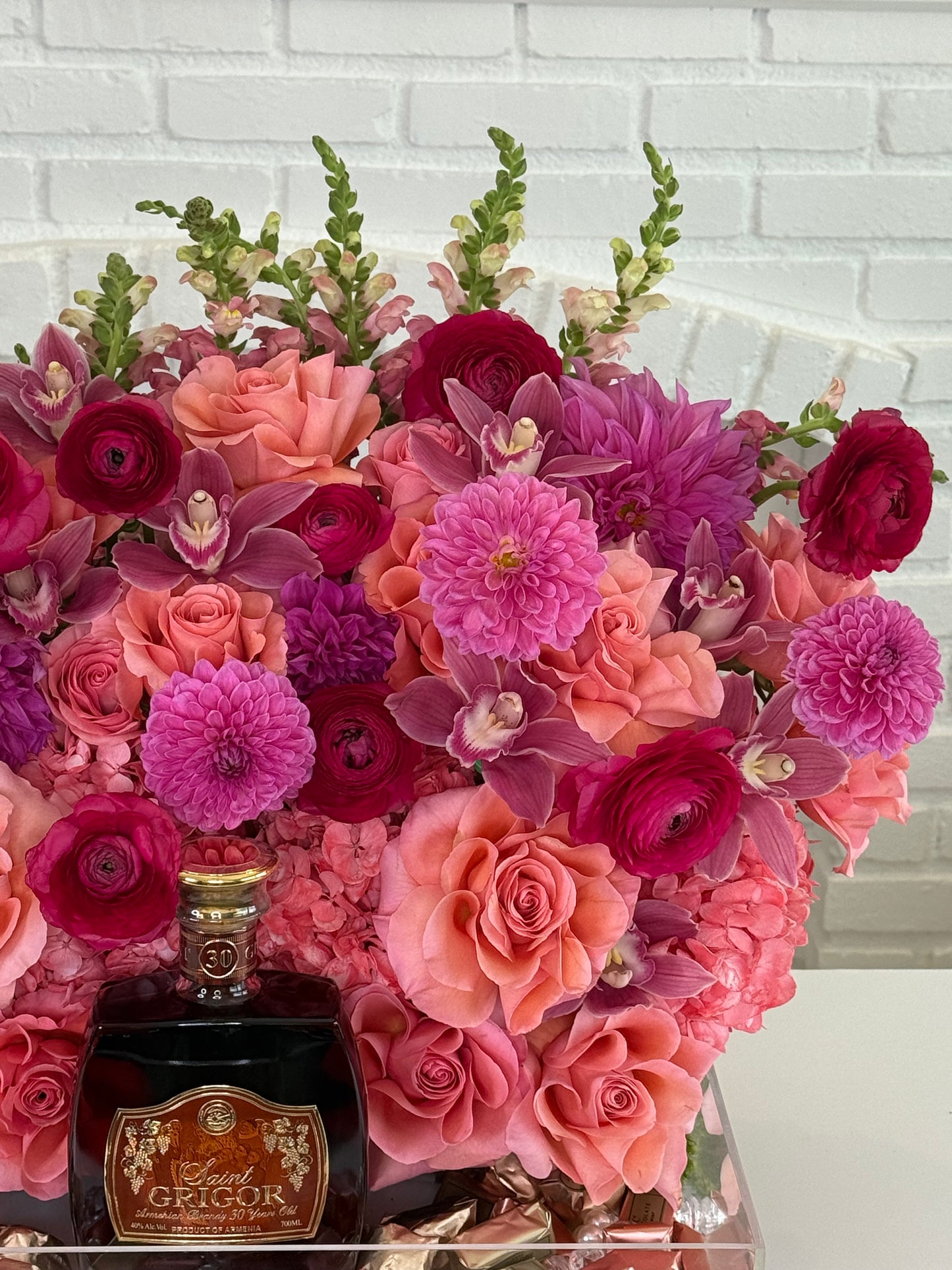 Liquor and Chocolate Bridal Tray - FlowerStop LA