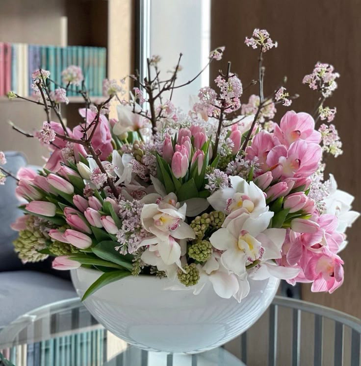 Pink in Bloom Vase Arrangement - FlowerStop LA