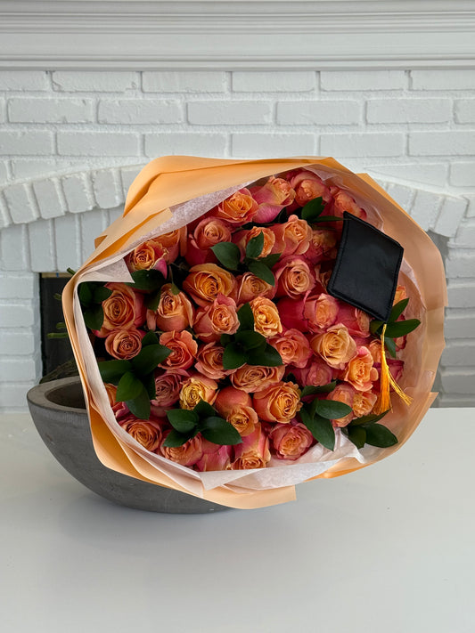 Sweet Apricot Bouquet - FlowerStop LA