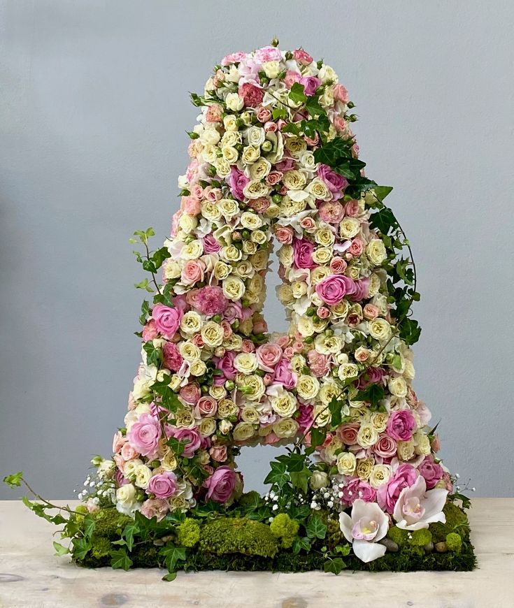 Floral Letter “A” Arrangement - FlowerStop LA