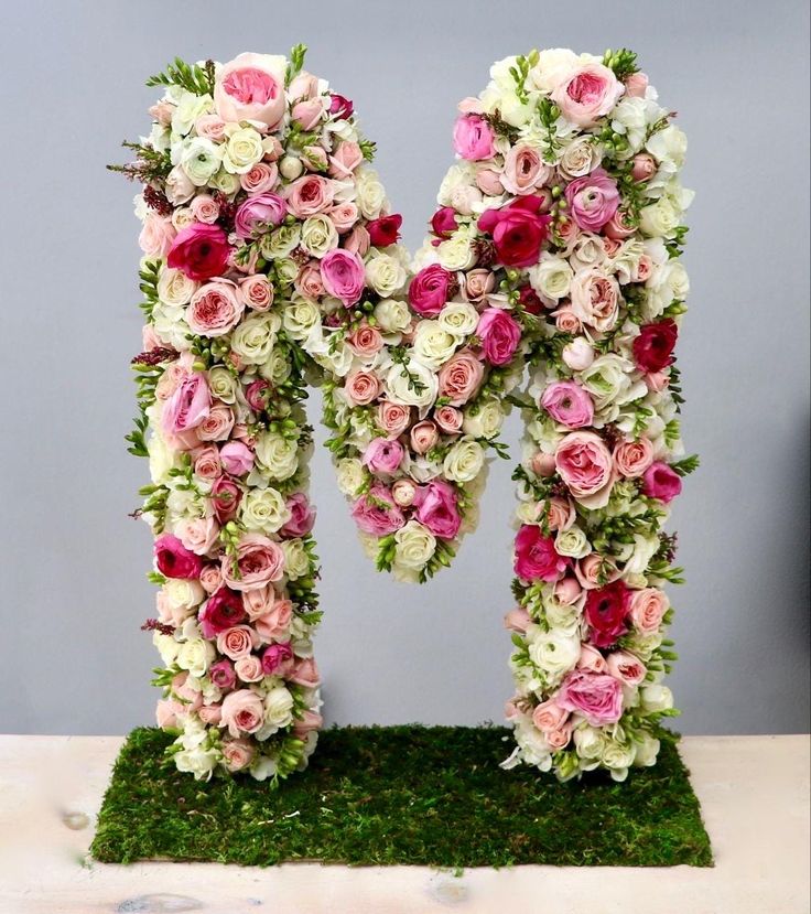 Floral Letter “M” Arrangement - FlowerStop LA