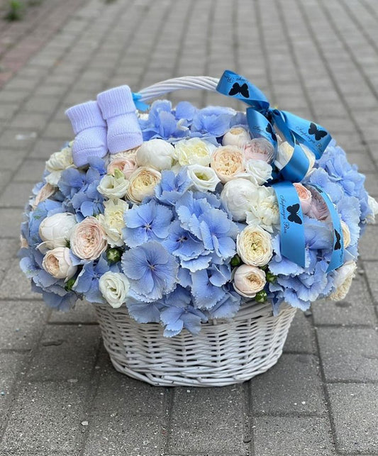 Baby Boy Bloom Basket - FlowerStop LA