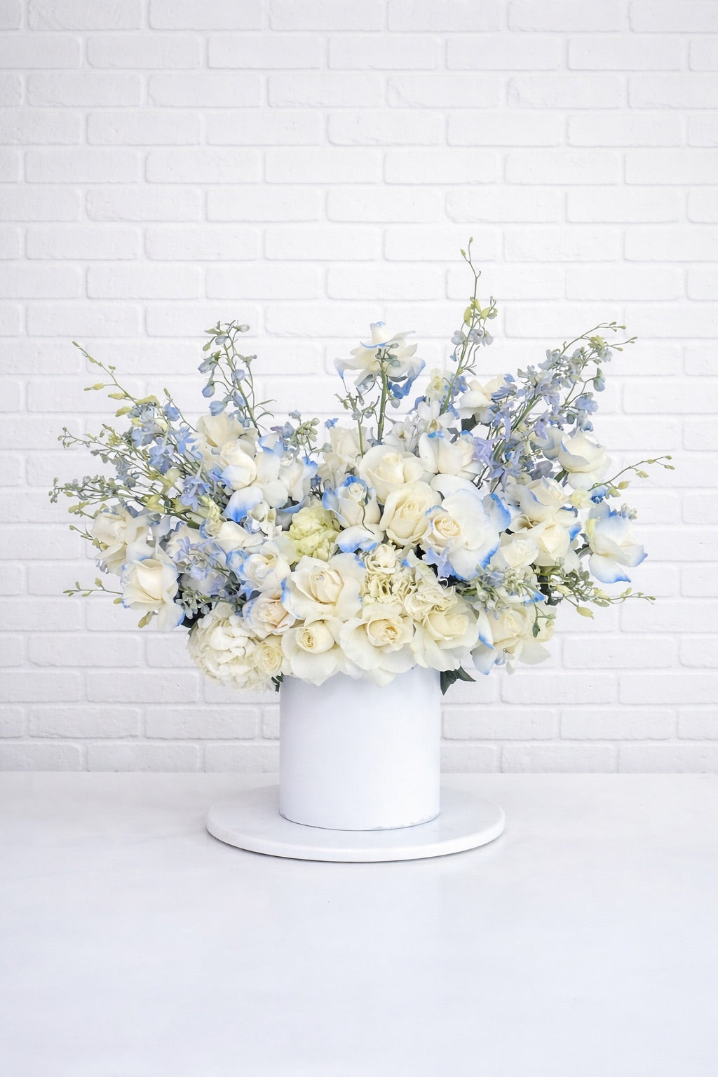 Blue Whisper Elegance Vase Arrangement - FlowerStop LA