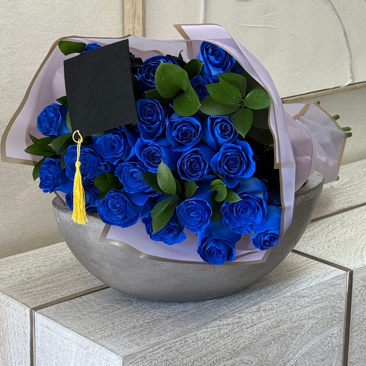 Blue Horizon Rose Bouquet - FlowerStop LA