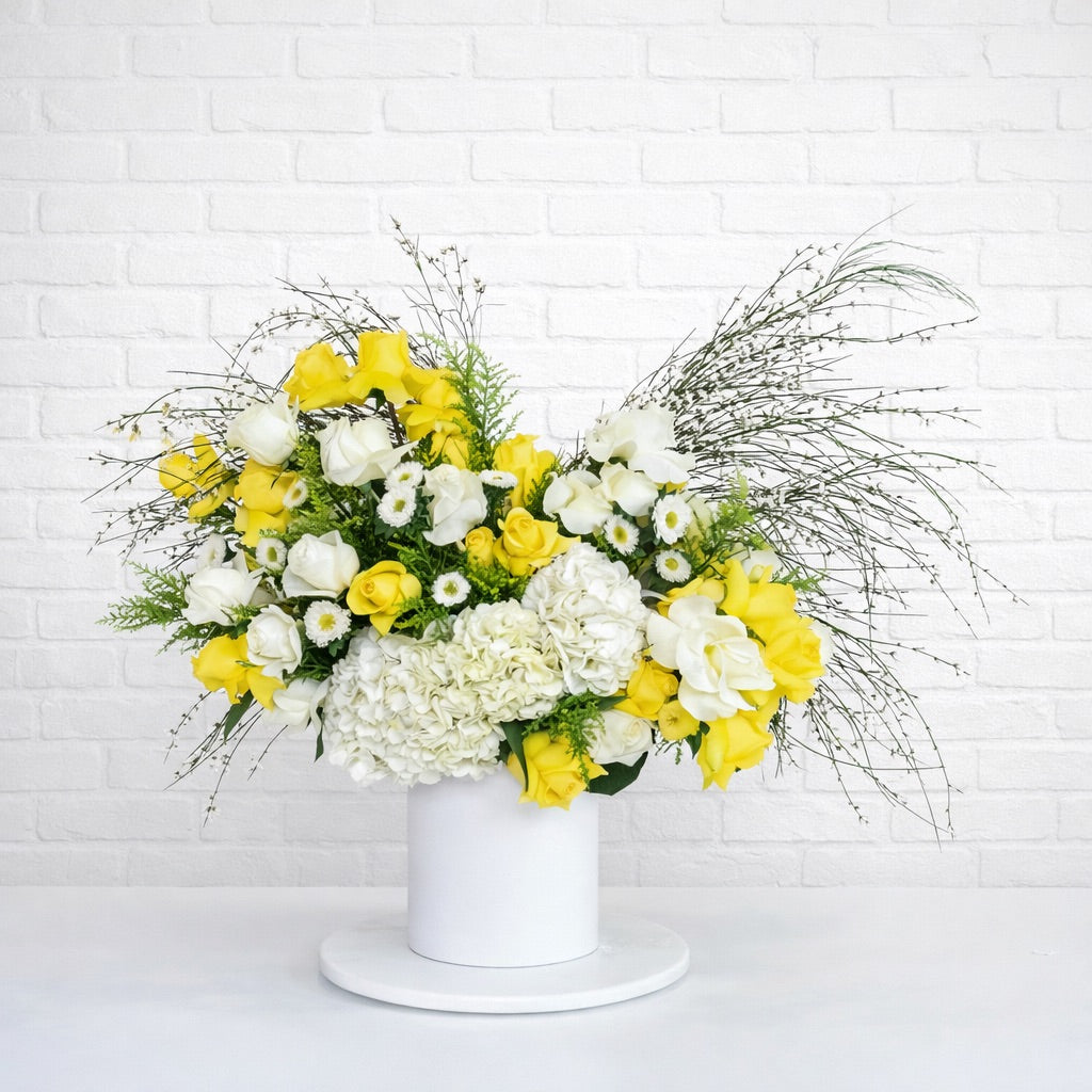 Golden Meadow Vase Arrangement - FlowerStop LA