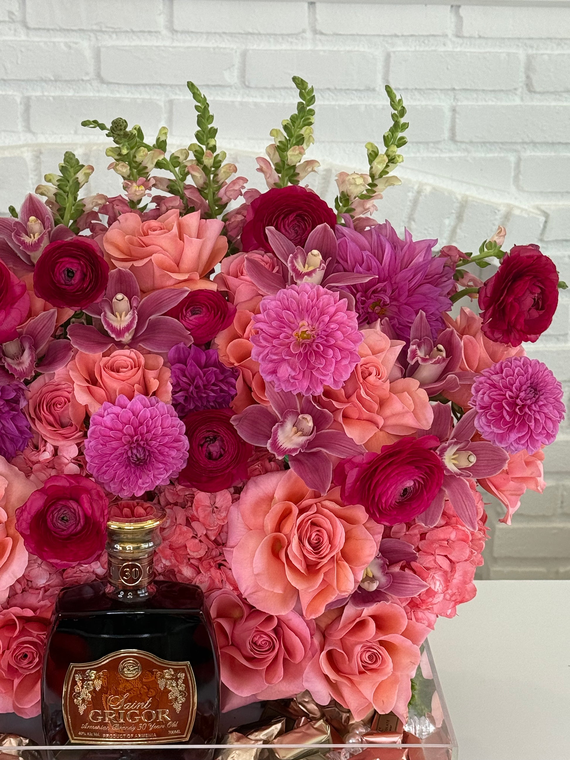 Liquor and Chocolate Bridal Tray - FlowerStop LA