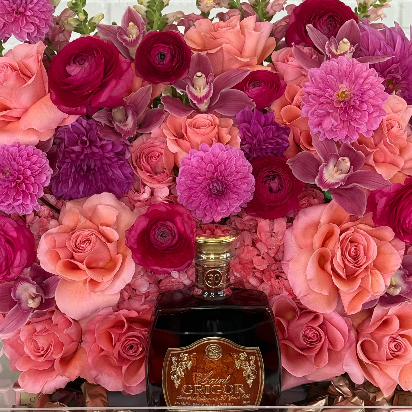 Liquor and Chocolate Bridal Tray - FlowerStop LA