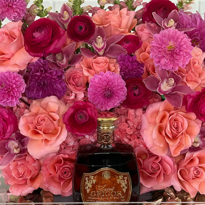 Liquor and Chocolate Bridal Tray - FlowerStop LA
