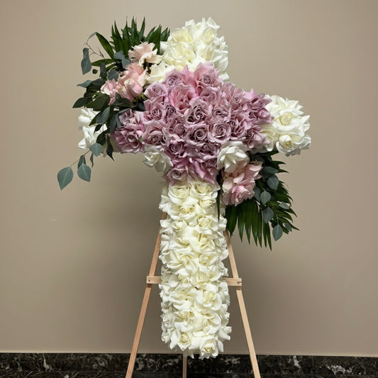 Peaceful Promise Sympathy Cross - FlowerStop LA