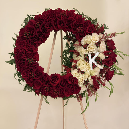 Sacred Remembrance Floral Wreath - FlowerStop LA