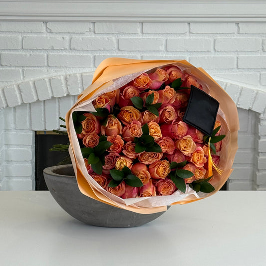 Sweet Apricot Bouquet - FlowerStop LA