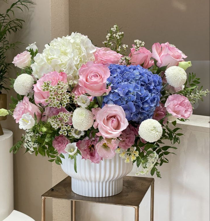 Pastel Elegance Vase Arrangement - FlowerStop LA